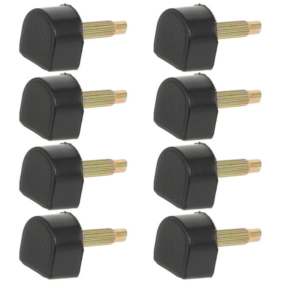 Hemoton 4 pairs of High Heel Shoes Replacement Tips Pin Square Shaped Heel Caps for Repairing Shoes