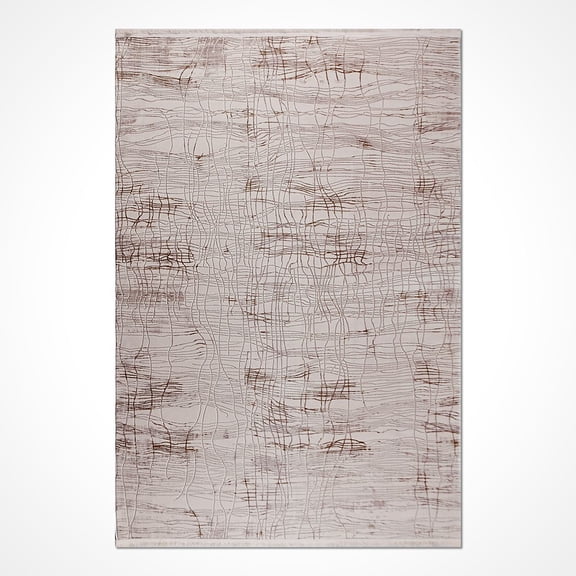 Beige Modern Acrylic Area Rugs for Living Room Jacquard Textured Modern Rugs Soft Geometric Rug for Bedroom Washable Rug Non-Slip Bohemian Carpet Perfect for Dining Room Office Beige