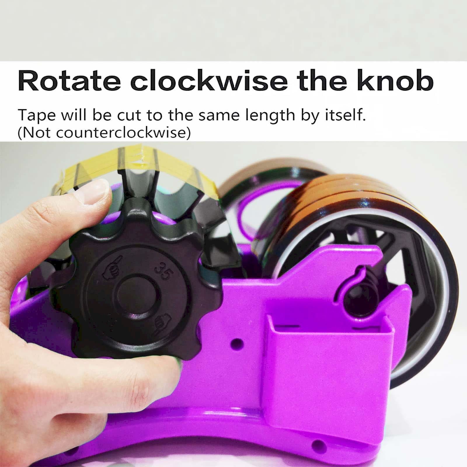 MOQIN Heat Tape Dispenser Sublimation - Multiple Roll Cut Heat Tape Dispenser Sublimation for Heat Transfer Tape, Semi-Automatic Tape Dispenser with Compartment Slots and 1" & 3"