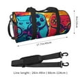 thumbnail image 2 of Balery Gaming Bolsa de Gimnasio para Mujeres y Hombres, Bolsa de Viaje Impermeable, Bolsa de Fin de Semana con Compartimento para Zapatos y Bolsillo Húmedo, 2 of 6