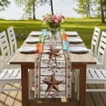 thumbnail image 4 of Table Runners 70 Inches Long Dress Scarves, Texas Star Grey Wooden Farmhouse Coffee/Dining/Kitchen Table Decor, Holiday Table Runner, Farmhouse Berry Countryside 13x70 Inch, 4 of 9