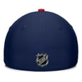 thumbnail image 4 of Men's Fanatics Navy/Red Columbus Blue Jackets Authentic Pro Rink Flex Hat, 4 of 4