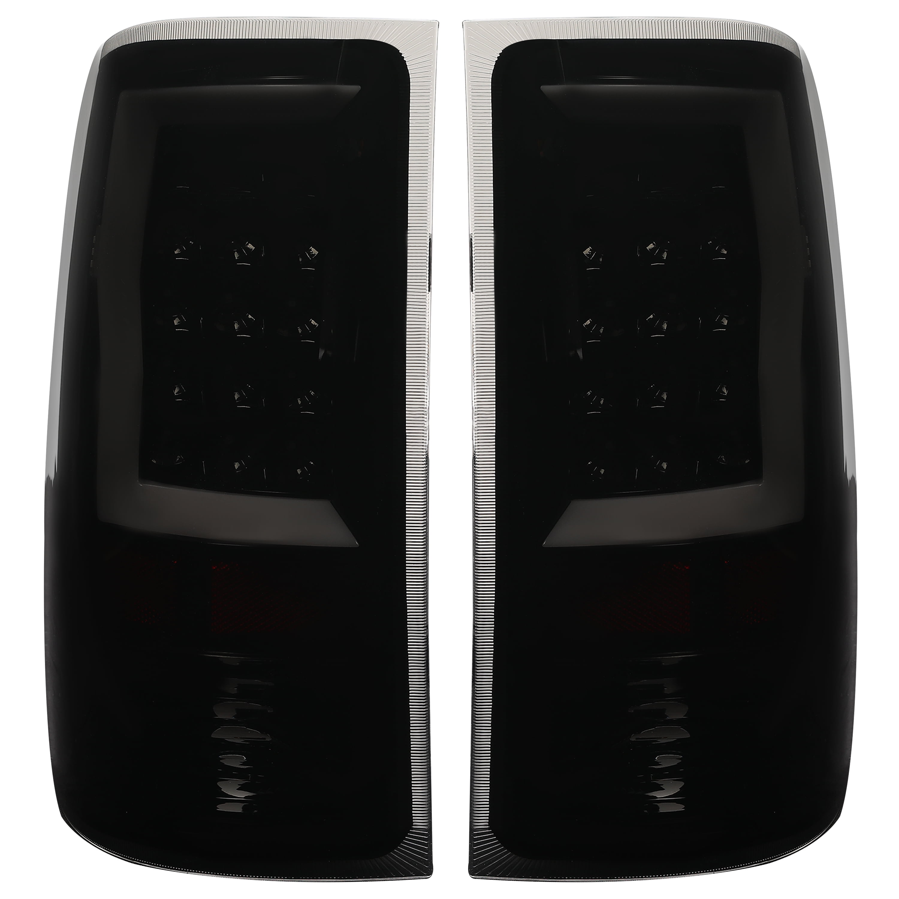 Kojem Pair Smoke LED Tail Lights Compatible with 2007-2014 GMC Sierra 1500 2500HD 3500HD Rear Tail Lamp Driver and Passenger Side