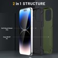 thumbnail image 5 of Case for iPhone 15 Pro,Decase Heavy Duty Armor Cover Drop Protection Shockproof Rugged Phone Shell,for iPhone 15 Pro - Armygreen, 5 of 7