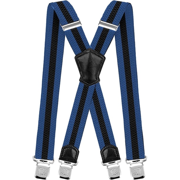 Little Hand Mens Elastic Suspenders Heavy Duty Work Metal Clips Braces
