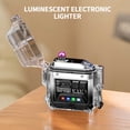 thumbnail image 4 of TIMIFIS Dynamo Exploder Electronic Rechargeable Lighter, Lighter, Transparent Double Lighter LED Power Display Type-C Rechargeable Lighter Outdoor Windproof Household Tools, 4 of 7