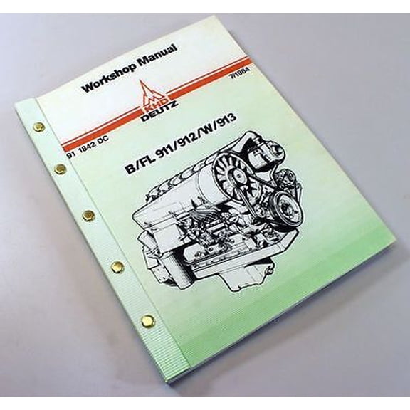 KHD DEUTZ BF4L913C BF4L913T DIESEL ENGINE SERVICE REPAIR WORKSHOP MANUAL SHOP