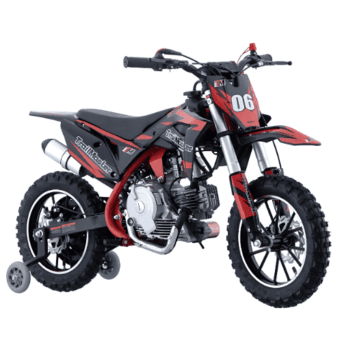 Trailmaster TM06 60cc Kids Dirt Bike, 4-Stroke, Automatic, Electric Start,  22.05" Seat Height (Orange)