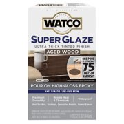 Aged Wood, Watco Super Glaze High Gloss Epoxy, 1 Quart Kit