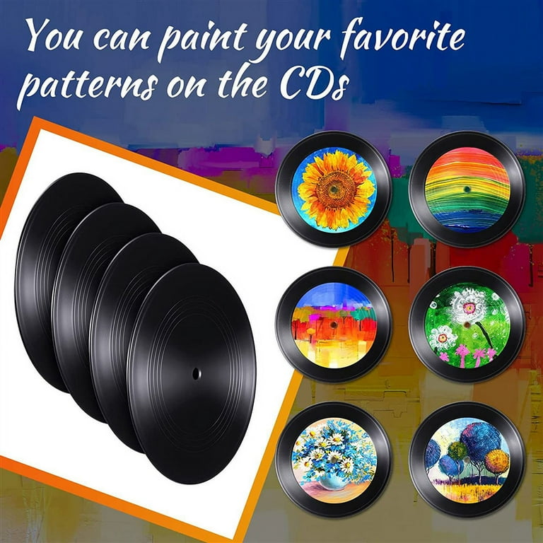 HOMSFOU 18 Pcs Vinyl Record Decoration Blank Vinyl Records Fake Vinyl  Records Decor Fake Record Blank Records Vinyl Paper Records Wall Art Indie  Room
