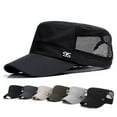 thumbnail image 4 of Xingzhi Adjustable Outdoor Sun Hats Baseball Cap Casual Flat Mesh Hat For Men, 4 of 8