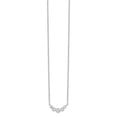 thumbnail image 2 of Diamond2Deal Collier en Argent Sterling 925 CZ pour Femmes 17.5 Pouces, 2 of 6