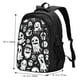 thumbnail image 5 of Balery Black White Spooky Ghosts Mochila con carga USB para hombre y mujer - Mochila impermeable y antirrobo para laptop con puerto USB para viajes, trabajo, 5 of 7