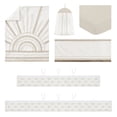 thumbnail image 4 of Sweet Jojo Designs Tufted Sun Ivory and Beige Crib Bedding + BreathableBaby Breathable Mesh Liner Pad, 4 of 6