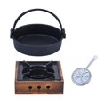 thumbnail image 1 of Mini horno de acampada, horno caliente con olla y tapa, estante para Wok, horno de campamento, caldera de fuego, horno de cocina para pesca y, 1 of 8