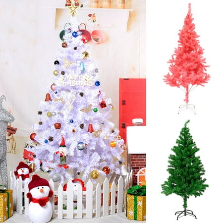 Festive Christmas Tree Moaere 83''X47'' Artificial Christmas Pine Tree Festive Holiday Decor with Sturdy Metal Stand ()