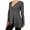 Gray, variant on DAFPZW Womens Plus Size Tops Tunic Long Sleeve Button Wrap V Neck Shirts Empire Waist Tunic Tops