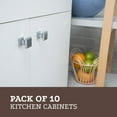 thumbnail image 3 of Idb | 10 Pack Chrome Knobs For Kitchen Cabinet Drawers Cupboard Door Bedroom, 3 of 7
