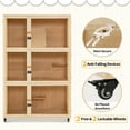 thumbnail image 7 of MCombo Large Wooden Cat House Villa, Luxury Triple Cat Condo with Scratching Pad, Cat Shelter Indoor for Cats/Kittens CT32, 7 of 7