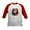 Red/White, variant on CafePress - Cute Cat Watercolor Baseball Jersey - Kids Cotton Baseball Jersey, 3/4 Sleeve Shirt