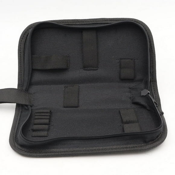 Tool Storage Bag Heavy Duty Waterproof Oxford Fabric Electrician Carpenter Mechanic Repair Watches Kit Zipper Roll Canvas Zippered Pockets Wheels
