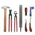 thumbnail image 1 of 8PCS Horse Farrier Hoof Nipper Trim Shoeing File Rasp Handle Hoof Cutter Tool Horse Manicure Care Set, 1 of 7