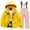 1#Hot Pink, variant on Kiijoy Boys Ski Suit Warm Jacket and Pants Winter Windbroof Snow Suit, Sizes 10-12