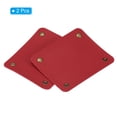 thumbnail image 3 of Uxcell Luggage Handle Wrap, 2 Pack PU Handbag Grip Cover Identifier with Clasp for Suitcase, Red, 3 of 5