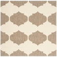 thumbnail image 2 of Safavieh Courtyard Elwyn Geometric Indoor/Outdoor Area Rug, Beige/Brown, 5'3" x 5'3" Square, 2 of 9