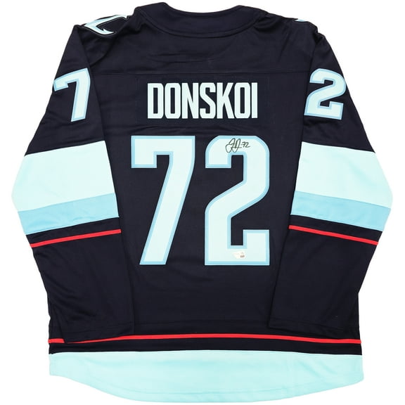 Seattle Kraken Joonas Donskoi Autographed Blue Fanatics Breakaway Jersey Size XL With Inaugural Season Patch Fanatics Holo 235585