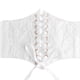 thumbnail image 4 of Qarigey Elegante cinturón de encaje para mujer, cinturones anchos, elegante cintura para de mujer, talla única Cinturones Blanco, 4 of 6