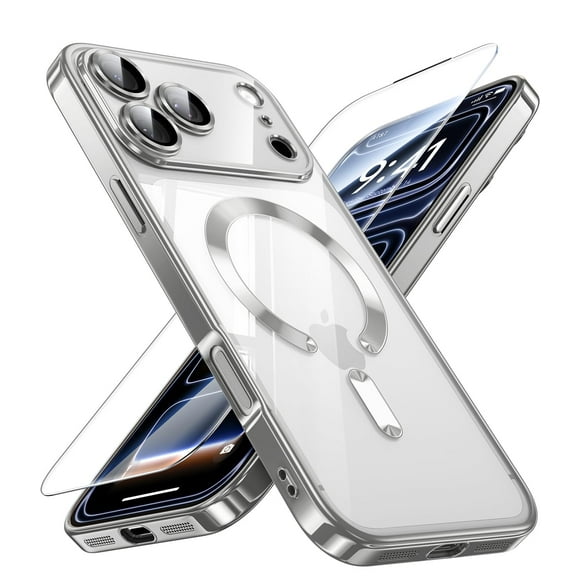 Funda JUESHITUO para iPhone 17 Pro Max 6.9" Gris con MagSafe