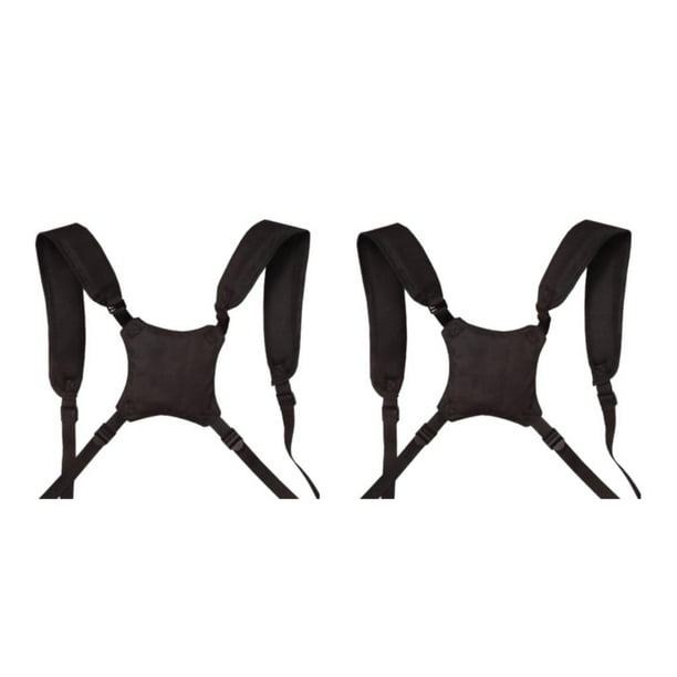 Naiovety Correas ajustables de poliéster para bolsa de carrito de pelotas de golf para un transporte cómodo y elegante de bolsas de pelotas de negro 2Conjunto