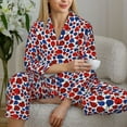 thumbnail image 6 of Gaeub Ladybugs Women' Long-Sleeve Shirt and Full-Length Bottom Pajama Set Loungewear Soft Pjs Sleepwear Set-XX-Large, 6 of 7