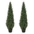 thumbnail image 7 of Danolapsi Artificial Topiary Cedar Trees 3FT Tall,Outdoor Indoor Faux Pine Shrubs Plants,Fake Cypress Trees Potted Faux Evergreen Plants,Realistic Fake Plants for Outdoor Indoor Front Porch Garden, 7 of 7