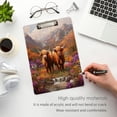 thumbnail image 4 of Acrylic Writing Board Silver 12.5*9 Inch Clipboards Transparent Acrylic Material Suitable For Office Classroom Teachers Fashion Bloggers Stationery Enthusiasts Two Cute Cattle, 4 of 9