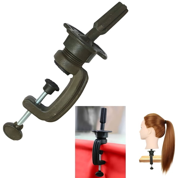 VANIDO Long Hair Training Head for Hairdressing, Mannequin Stand Dummy Practice Model with Clamp for Hair Styling and Training