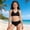 Black, variant on DuoJiaJ Girls Swimsuit Crisscross Tie Back Bikini Sets Two Piece Bathing Suit Kids Swimwear Size 7 16 Years Girls Bikini Swimsuit,9-10 Years