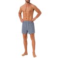 thumbnail image 2 of INSPIRAR CHIC Pantalones cortos de cuadro con cintura elástica clásica para hombres 34 Azul oscuro, 2 of 6