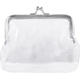 thumbnail image 1 of HUGFEGWE Clear Coin Purses, Portable Coin Bags Transparent Coin Purse Iron Kiss Lock Coins Pouches Multifunctional Small Wallet(silver), AM15SD09FZQUS CJB91-61521, 1 of 7