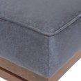 thumbnail image 4 of Temzyl Modern Microfiber Cocktail Ottoman with Wood Frame, Navy Blue and Walnut, 4 of 7