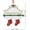 Family of 2, variant on Family Personalized Christmas Ornaments – Red Stockings Mantle Family Pendant Christmas Decorations with Name - Family of 5
