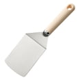 thumbnail image 3 of Cook with Color 12.6-Inch Stainless Steel Griddle Turner with Heat-Resistant Silicone Grip, Taupe, 3 of 5