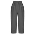 thumbnail image 4 of Pantalon en Lin pour Femmes Élastique à la Taille, 4 of 5