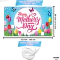 thumbnail image 4 of Gosmith 40*50in Happy Mothers Day Banner XtraLarge Blue Pink Mother's Day Backdrop Party Decorations Home, 4 of 8