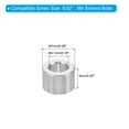 thumbnail image 2 of M4 Aluminum Spacers, 5 Pcs Metal Spacer Aluminum 4.1mm ID x 7mm OD x 5mm L Aluminum Spacer Screw Standoff Round, 2 of 5
