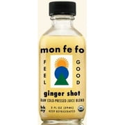 Monfefo Organic Ginger Shot, 2 Fluid Ounce -- 12 per case.