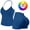 Deep Blue, variant on 2 Piece Workout Sets for Women Padded Sports Bra Tank Impact Longline Strappy Backless Top Booty Gym Biker Shorts Gym Sets