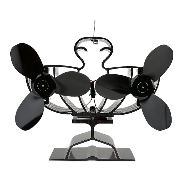 Ventilador de estufa de calor silencioso, compacto, de metal, resistente, circulante, cálido, para estufas de leña, accesorios, ventilador térmico
