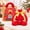 F, variant on Christmas Bao Plush Collection, 10 Festive Characters, Choose Your Favorite, Soft Holiday Plush Toy, 1 Piece